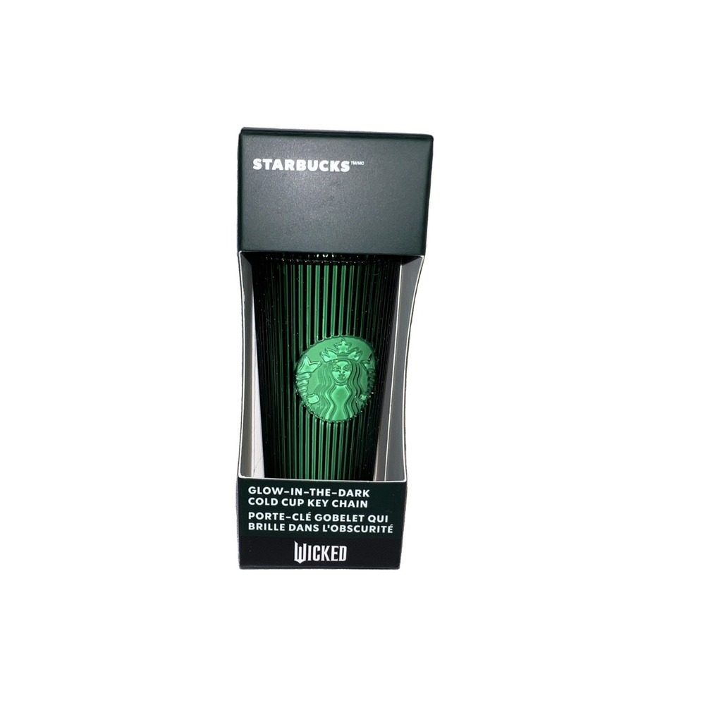 Starbucks Wicked Glow-in-the-Dark Cold Cup Key Chain Green Modern